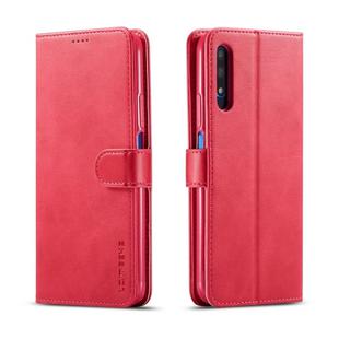 For Huawei Honor 9X / 9X Pro LC.IMEEKE Calf Texture Horizontal Flip Leather Case, with Holder & Card Slots & Wallet(Rose Red)