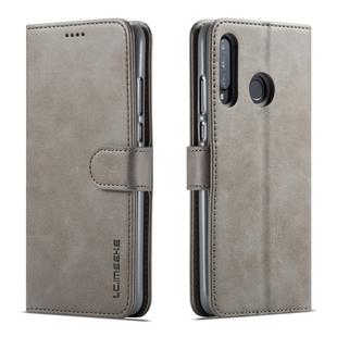 For Huawei P30 Lite / Nova 4e LC.IMEEKE Calf Texture Horizontal Flip Leather Case, with Holder & Card Slots & Wallet(Grey)