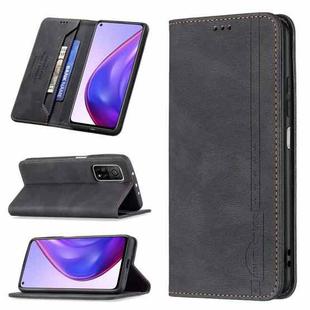 For Xiaomi Mi 10T 5G/10T Pro 5G/Redmi 30S Magnetic RFID Blocking Anti-Theft Leather Case with Holder & Card Slots & Wallet(Black)