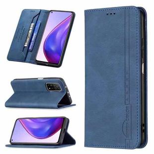 For Xiaomi Mi 10T 5G/10T Pro 5G/Redmi 30S Magnetic RFID Blocking Anti-Theft Leather Case with Holder & Card Slots & Wallet(Blue)