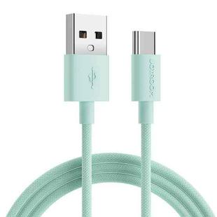 JOYROOM S-1030M13 USB to USB-C / Type-C Colorful Fast Charging Data Cable, Cable Length:1m(Green)