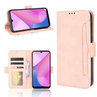 For Blackview Oscal C20 Skin Feel Calf Pattern Horizontal Flip Leather Case with Holder & Card Slots & Photo Frame(Pink)