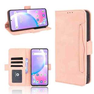 For Umidigi A11 Pro Max Skin Feel Calf Pattern Horizontal Flip Leather Case with Holder & Card Slots & Photo Frame(Pink)