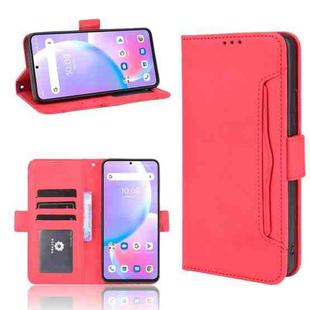 For Umidigi A11 Pro Max Skin Feel Calf Pattern Horizontal Flip Leather Case with Holder & Card Slots & Photo Frame(Red)