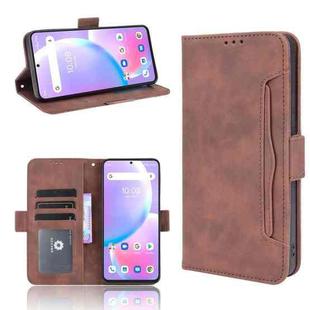 For Umidigi A11 Pro Max Skin Feel Calf Pattern Horizontal Flip Leather Case with Holder & Card Slots & Photo Frame(Brown)