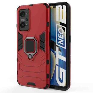 For OPPO Realme GT Neo2 5G Shockproof PC + TPU Protective Case with Magnetic Ring Holder(Red)