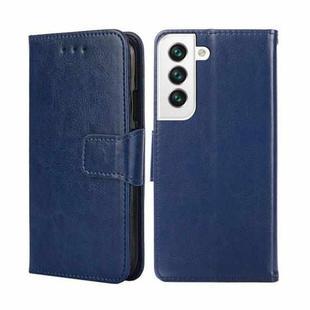 For Samsung Galaxy S22+ 5G Crystal Texture Horizontal Flip Leather Case with Holder & Card Slots & Wallet(Royal Blue)