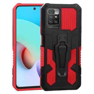 For Xiaomi Redmi 10 Armor Warrior Shockproof PC + TPU Protective Case(Red)