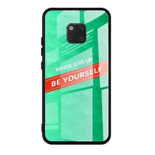 For Huawei Mate 20 Pro Shockproof PC + TPU + Glass Protective Case(Green)