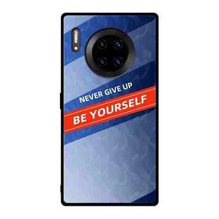 For Huawei Mate 30 Pro Shockproof PC + TPU + Glass Protective Case(Blue)