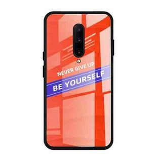 For OnePlus 7 Pro Shockproof PC + TPU + Glass Protective Case(Orange)