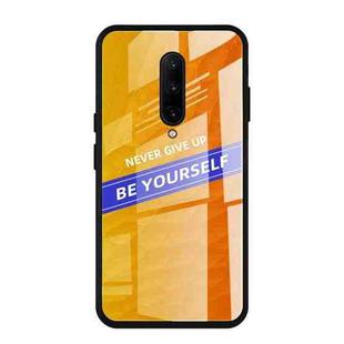 For OnePlus 7 Pro Shockproof PC + TPU + Glass Protective Case(Yellow)