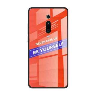 For Xiaomi Redmi K20 Shockproof PC + TPU + Glass Protective Case(Orange)