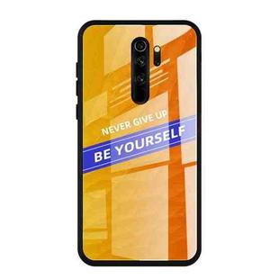 For Xiaomi Redmi Note 8 Pro Shockproof PC + TPU + Glass Protective Case(Yellow)
