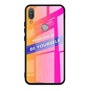 For Asus ZenFone Max Pro M1 ZB601KL Shockproof PC + TPU + Glass Protective Case(Pink)