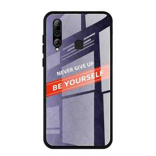 For Huawei Enjoy 9s Shockproof PC + TPU + Glass Protective Case(Purple)