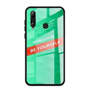 For Huawei Enjoy 9s Shockproof PC + TPU + Glass Protective Case(Green)