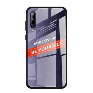 For Huawei Enjoy 10 Plus Shockproof PC + TPU + Glass Protective Case(Purple)