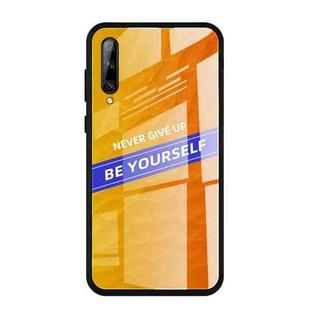 For Huawei Enjoy 10 Plus Shockproof PC + TPU + Glass Protective Case(Yellow)