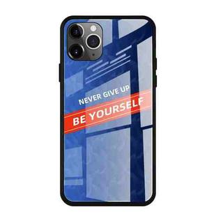 For iPhone 11 Shockproof PC + TPU + Glass Protective Case(Blue)