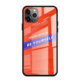 For iPhone 11 Pro Max Shockproof PC + TPU + Glass Protective Case(Orange)
