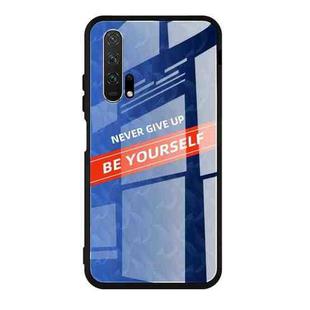 For Huawei Honor 20 Shockproof PC + TPU + Glass Protective Case(Blue)
