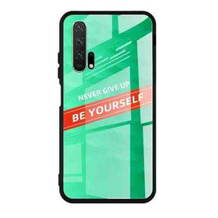 For Huawei Honor 20 Shockproof PC + TPU + Glass Protective Case(Green)