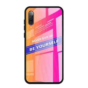 For Galaxy A50 Shockproof PC + TPU + Glass Protective Case(Pink)