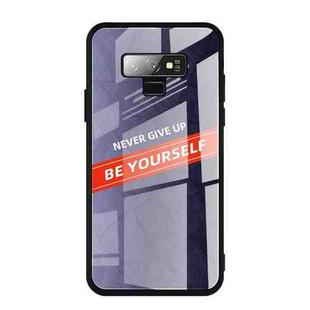 For Galaxy Note 9 Shockproof PC + TPU + Glass Protective Case(Purple)