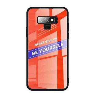 For Galaxy Note 9 Shockproof PC + TPU + Glass Protective Case(Orange)