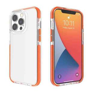 For iPhone 13 Pro Two-color High Translucent Shockproof Protective Case (Orange)