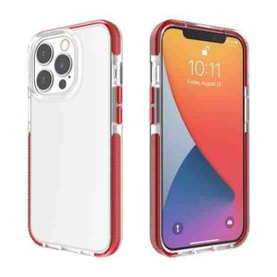 For iPhone 13 Pro Max Two-color High Translucent Shockproof Protective Case (Red)