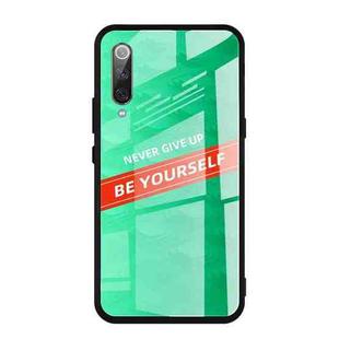 For Xiaomi Mi 9 SE Shockproof PC + TPU + Glass Protective Case(Green)