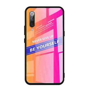 For Xiaomi Mi 9 SE Shockproof PC + TPU + Glass Protective Case(Pink)