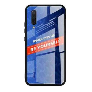 For Xiaomi Mi CC9 Shockproof PC + TPU + Glass Protective Case(Blue)