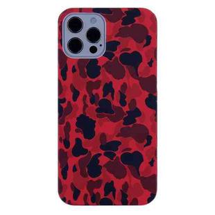 For iPhone 13 Camouflage TPU Protective Case(Red)