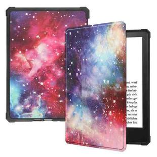 For Amazon Kindle Paperwhite 2021 Painted Voltage Caster Texture TPU Horizontal Flip Tablet Leather Case with Sleep / Wake-up Function(Galactic Nebula)
