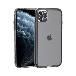 For iPhone 11 Pro Max Shockproof Transparent TPU Protective Case(Grey)