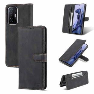 For vivo Y21 / Y33S AZNS Dream II Skin Feel PU+TPU Horizontal Flip Leather Case(Black)