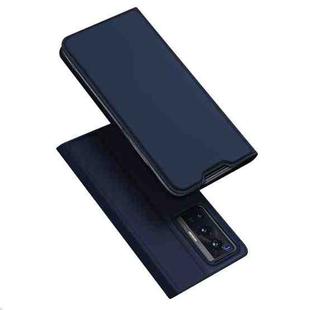 For vivo X70 Pro DUX DUCIS Skin Pro Series Horizontal Flip PU + TPU Leather Case(Blue)