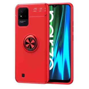 For OPPO Realme Narzo 50i Metal Ring Holder 360 Degree Rotating TPU Phone Case(Red)
