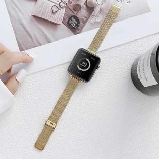 V-shaped Buckle Small Waist Steel Watch Band For Apple Watch Ultra 49mm / Series 8&7 45mm / SE 2&6&SE&5&4 44mm / 3&2&1 42mm(Gold)