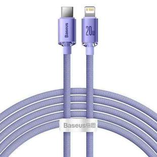 Baseus CAJY000305 Crystal Shine Series 20W USB-C / Type-C to 8 Pin Fast Charging Data Cable, Cable Length:2m(Purple)