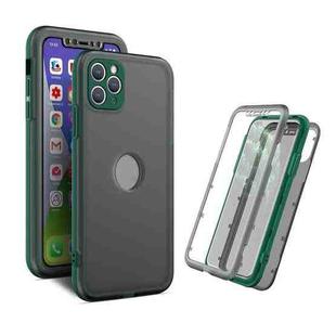Skin Feel 360 Degrees Full Package PC + TPU Combination Phone Case For iPhone 13 Pro(Dark Green)