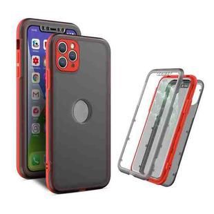 Skin Feel 360 Degrees Full Package PC + TPU Combination Phone Case For iPhone 12 Pro(Red)