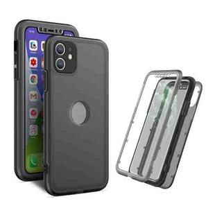 Skin Feel 360 Degrees Full Package PC + TPU Combination Phone Case For iPhone 12(Black)