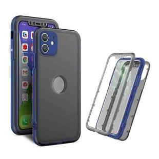 Skin Feel 360 Degrees Full Package PC + TPU Combination Phone Case For iPhone 12(Blue)