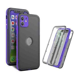 Skin Feel 360 Degrees Full Package PC + TPU Combination Phone Case For iPhone 12(Purple)