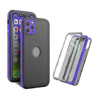 Skin Feel 360 Degrees Full Package PC + TPU Combination Phone Case For iPhone 11 Pro Max(Purple)