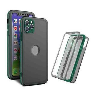 Skin Feel 360 Degrees Full Package PC + TPU Combination Phone Case For iPhone 11 Pro(Dark Green)